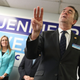 Virginia Governor Ralph Northam (D) speaks while flanked by Virginia State Senator and candidate for the U.S. House of Representatives Jennifer Wexton (D) during a rally at the Wexton campaign headquarters on October 30, 2018 in Sterling, Virginia.